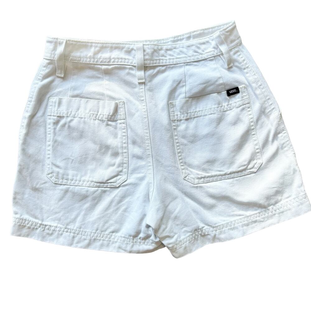 VANS White Shorts Classic Canvas Size 25 - Picture 2 of 8